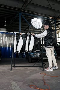 Image 5 of Real leather Angels Varsity Jacket 3̶4̶5̶€̶