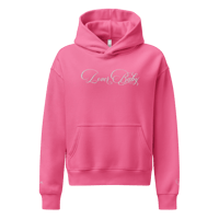 Image 1 of ‘LOVER BABY’ Embroidered Cursive Relaxed Hoodie