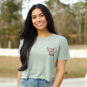 Image of CROP COOL PEOPLE SEW - White