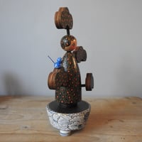 Image 4 of  pine tree girl in a blue & white bowl