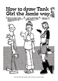 Image 5 of TANK GIRL ISSUE #1 - ACTION ALLEY "REPLICANT" EDITION - with trade cards, postcard, and print