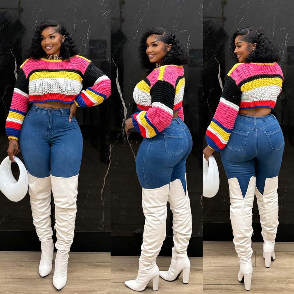 Image of CRAYOLA CROPPED SWEATER TOP