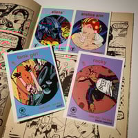 Image 4 of TANK GIRL ISSUE #1 - ACTION ALLEY "REPLICANT" EDITION - with trade cards, postcard, and print