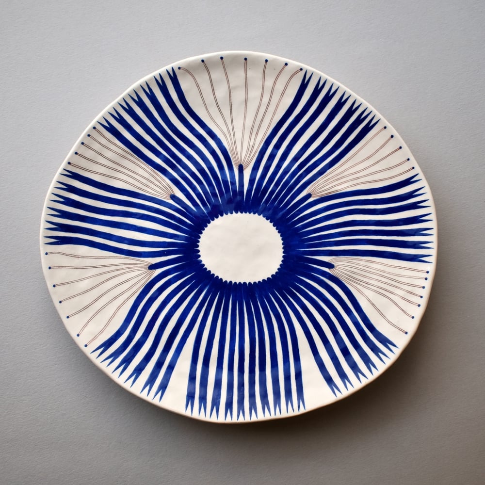 Image of Blue Sea Plant Plate