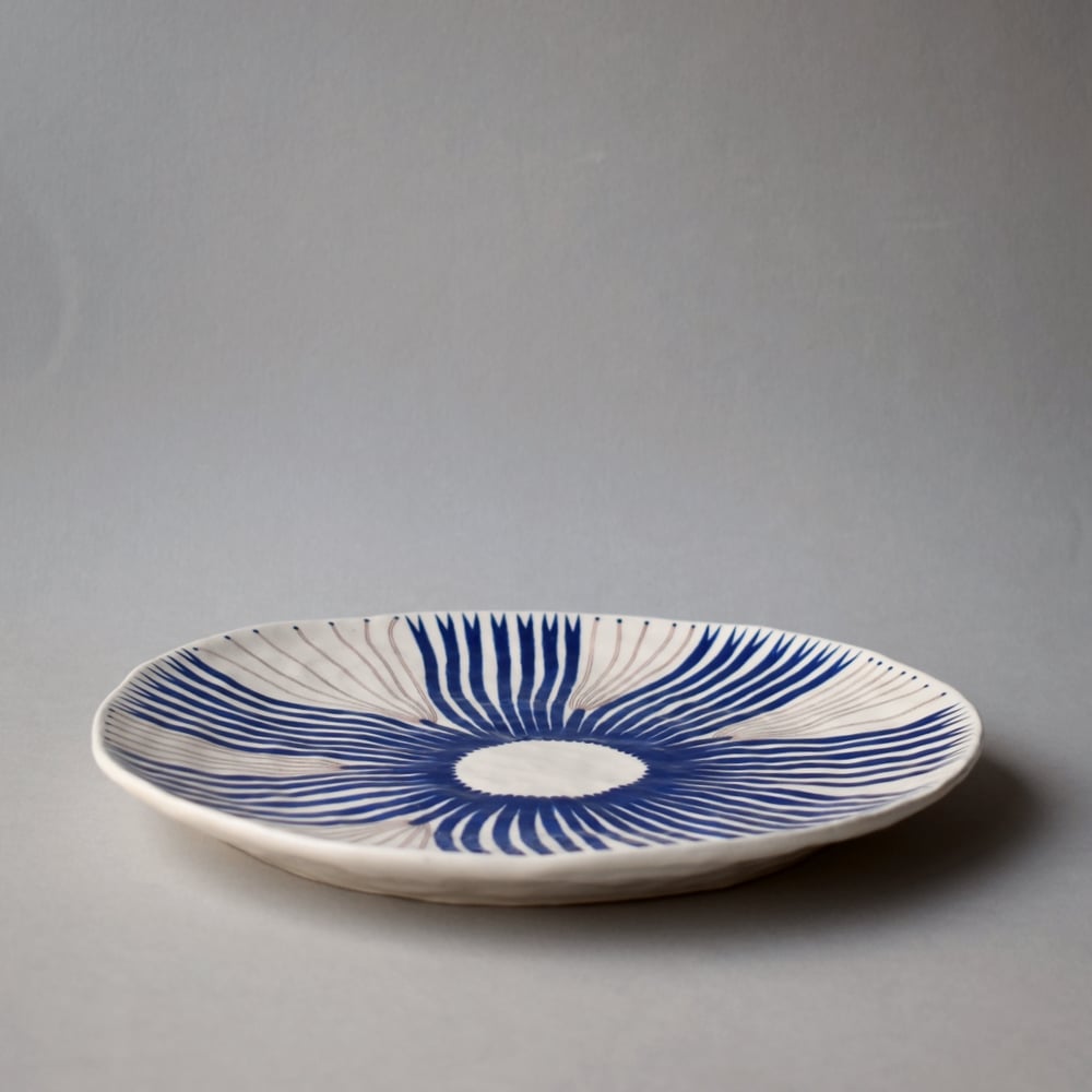 Image of Blue Sea Plant Plate