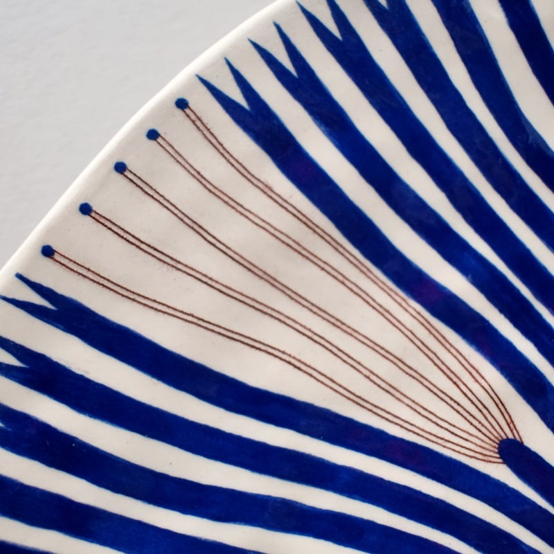 Image of Blue Sea Plant Plate