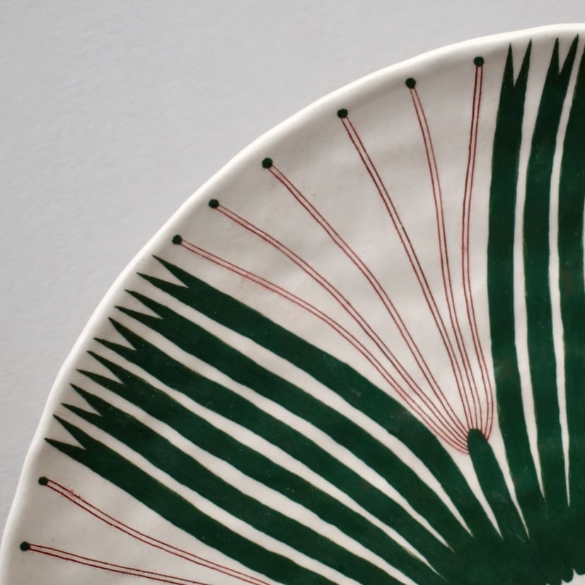 Image of Dark Green Sea Plant Plate