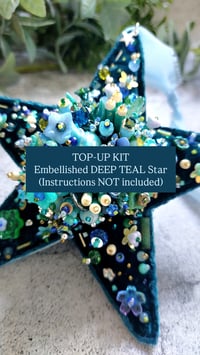 Image 1 of DEEP TEAL TOP-UP KIT for Embellished Star Ornament 