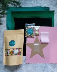 Image 2 of GREEN & Pink TOP-UP Kit for Embellished Star Ornament 