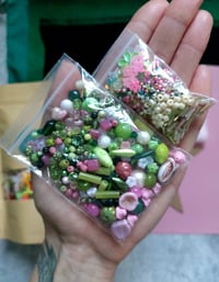 Image 3 of GREEN & Pink TOP-UP Kit for Embellished Star Ornament 