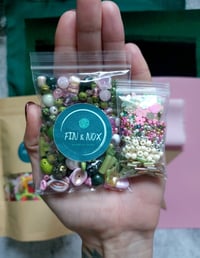 Image 4 of GREEN & Pink TOP-UP Kit for Embellished Star Ornament 