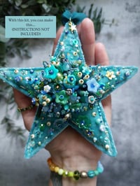 Image 5 of LIGHT TEAL TOP-UP kit for Embellished Star Ornament 
