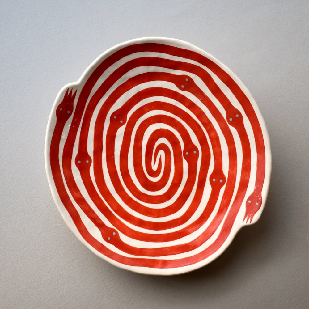 Image of Red Snake Plate