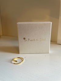 Image 2 of Adjustable two lined Gold Ring Stainless Steel - No. 8