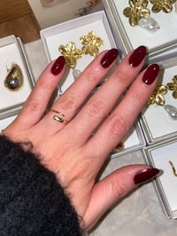 Image 3 of Adjustable two lined Gold Ring Stainless Steel - No. 8