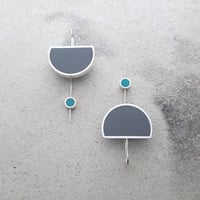 Image 3 of Eclipse Earrings with Moon Stoppers