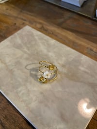 Image 1 of 3 Flower Ring Stainless Steel - No. 9