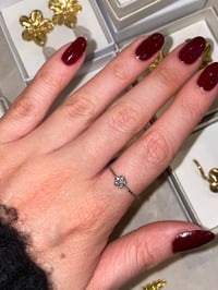 Image 3 of Small Rose Silver Ring Stainless Steel - No. 11