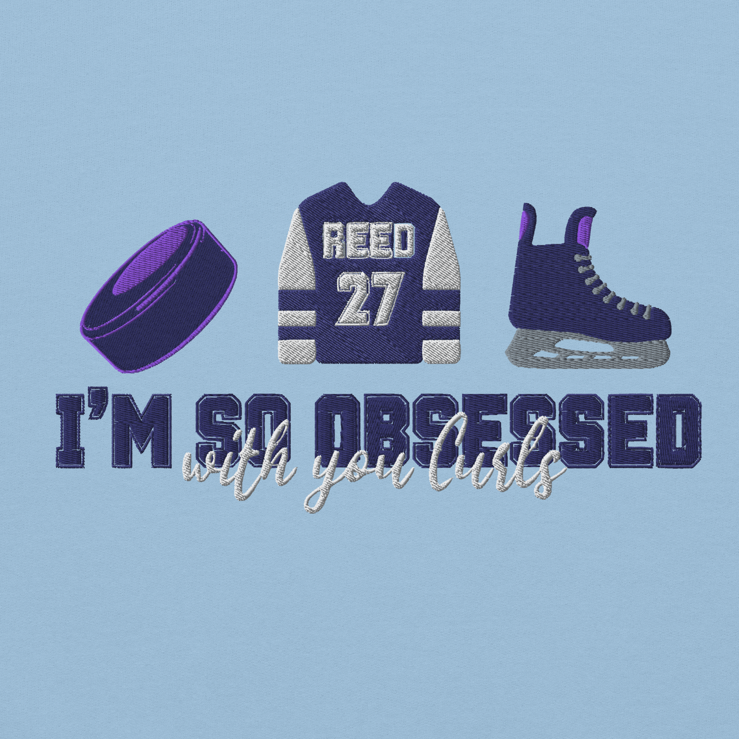 Image of Officially licensed Ryan embroidered Unisex Sweatshirt