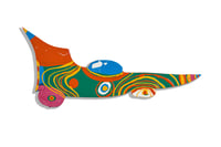 Green Race Car wooden cut-out