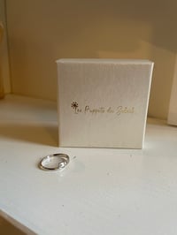 Image 2 of Adjustable two lined Silver Ring Stainless Steel - No. 19