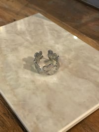 Image 1 of Adjustable Flower Ring Stainless Steel - No. 21