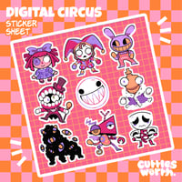 Digital Circus Stickersheet