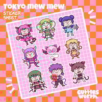 Tokyo Mew Mew Stickersheet