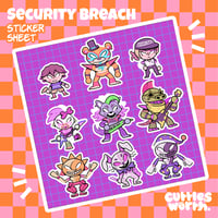 FNAF Security Breach Stickersheet