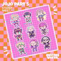 Jojo Part 5 Stickersheet