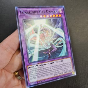 Image of Lunalight Cat Dancer Sunbleached Card Experiment (spot bleaching breakout)