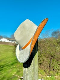 Image 4 of “Volunteer to Love Me” Rhinestone Cowboy Hat, Covered Suede Heart Shaped Bedazzled Hats