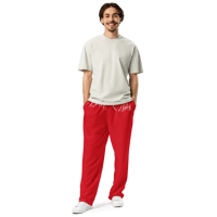 Image 8 of ‘LOVER BABY’ Red Wide-leg Sweatpants