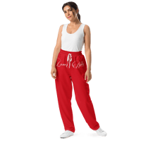 Image 11 of ‘LOVER BABY’ Red Wide-leg Sweatpants