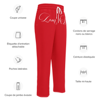 Image 19 of ‘LOVER BABY’ Red Wide-leg Sweatpants