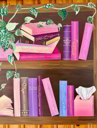 Image 2 of Large Bookshelf Acrylic on Canvas