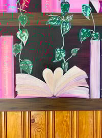 Image 4 of Large Bookshelf Acrylic on Canvas