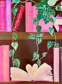 Image 8 of Large Bookshelf Acrylic on Canvas