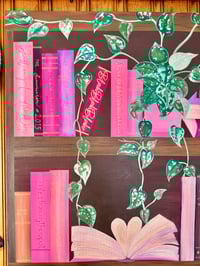 Image 9 of Large Bookshelf Acrylic on Canvas
