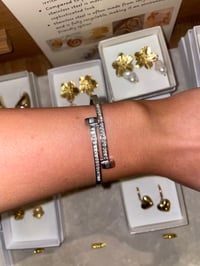 Image 3 of Diamond Nail Bracelet Stainless Steel - No. 6