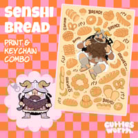 Senshi Loves Bread Print and Keychain Combo