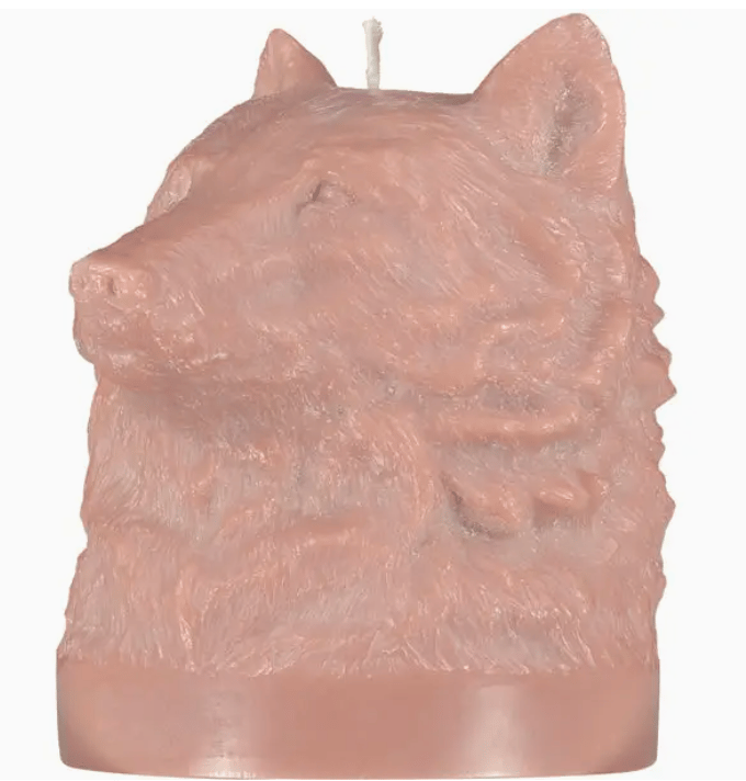 Image of Sculptural Candles (Bear, Lion, and Wolf)