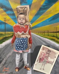 Image 2 of Feelin' Fierce original oil painting