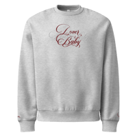Image 1 of ‘LOVER BABY’ Double Embroidered Oversized Heavyweight Sweatshirt