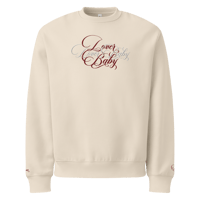 Image 3 of ‘LOVER BABY’ Double Embroidered Oversized Heavyweight Sweatshirt