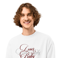 Image 22 of ‘LOVER BABY’ Double Embroidered Oversized Heavyweight Sweatshirt