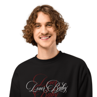 Image 21 of ‘LOVER BABY’ Double Embroidered Oversized Heavyweight Sweatshirt