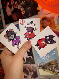 Image 1 of Lamb, Narinder & Goat Puppets - Vinyl Sticker Set | Cult of the Lamb