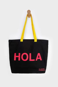 Image 3 of Hola Adios Tote Bag Black