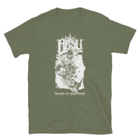 Image 4 of ABSU - TIPHARETHIAN EIDOLON - WHITE PRINT (BLACK, DARK HEATHER GREY, MILITARY GREEN, CHARCOAL)